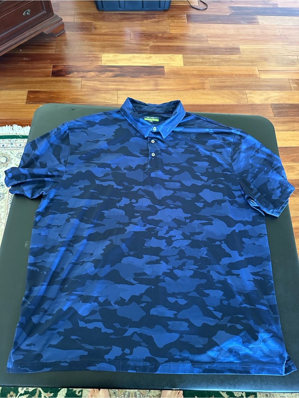 Ben Hogan Men's Blue Camouflage Polo Shirt Size 3XL
